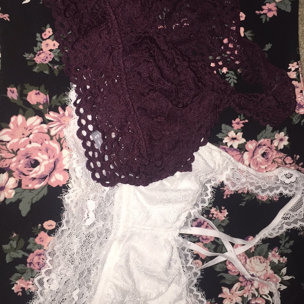 Small Bralettes. Aerie and Candies.